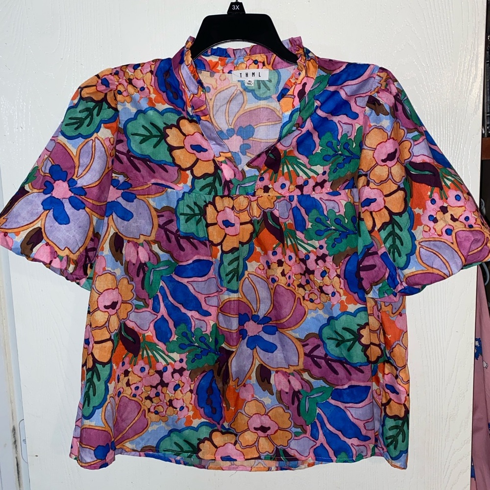 THML Multicolor Floral Blouse